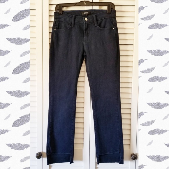 DKNY Step Hem Crop Jeans - Picture 1 of 5